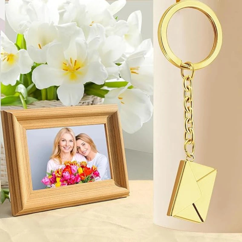 Love Letter Envelope Keychain Cartoon Heart To Puzzle Couple Mini Drawing Board Valentine's Day A Pair Customized Pendant Gifts