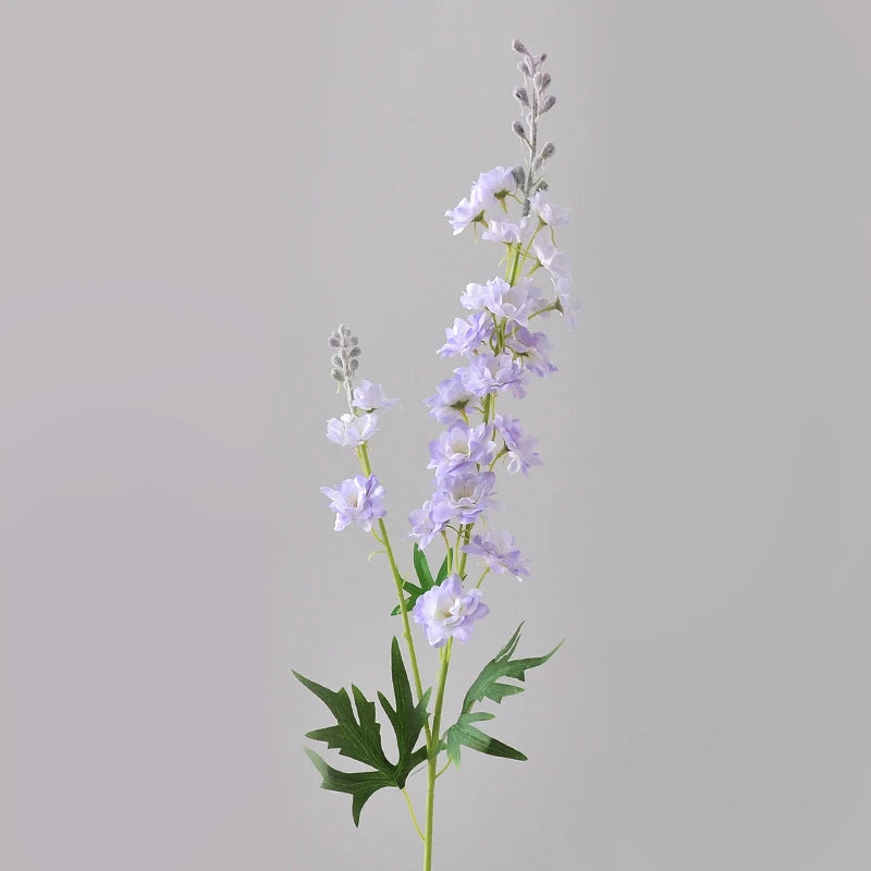YeeNanee 32" Long Delphinium Artificial Flowers White Larkspur Silk Flowers Bulk for Tall Vase Wedding Arrangements Home Decor