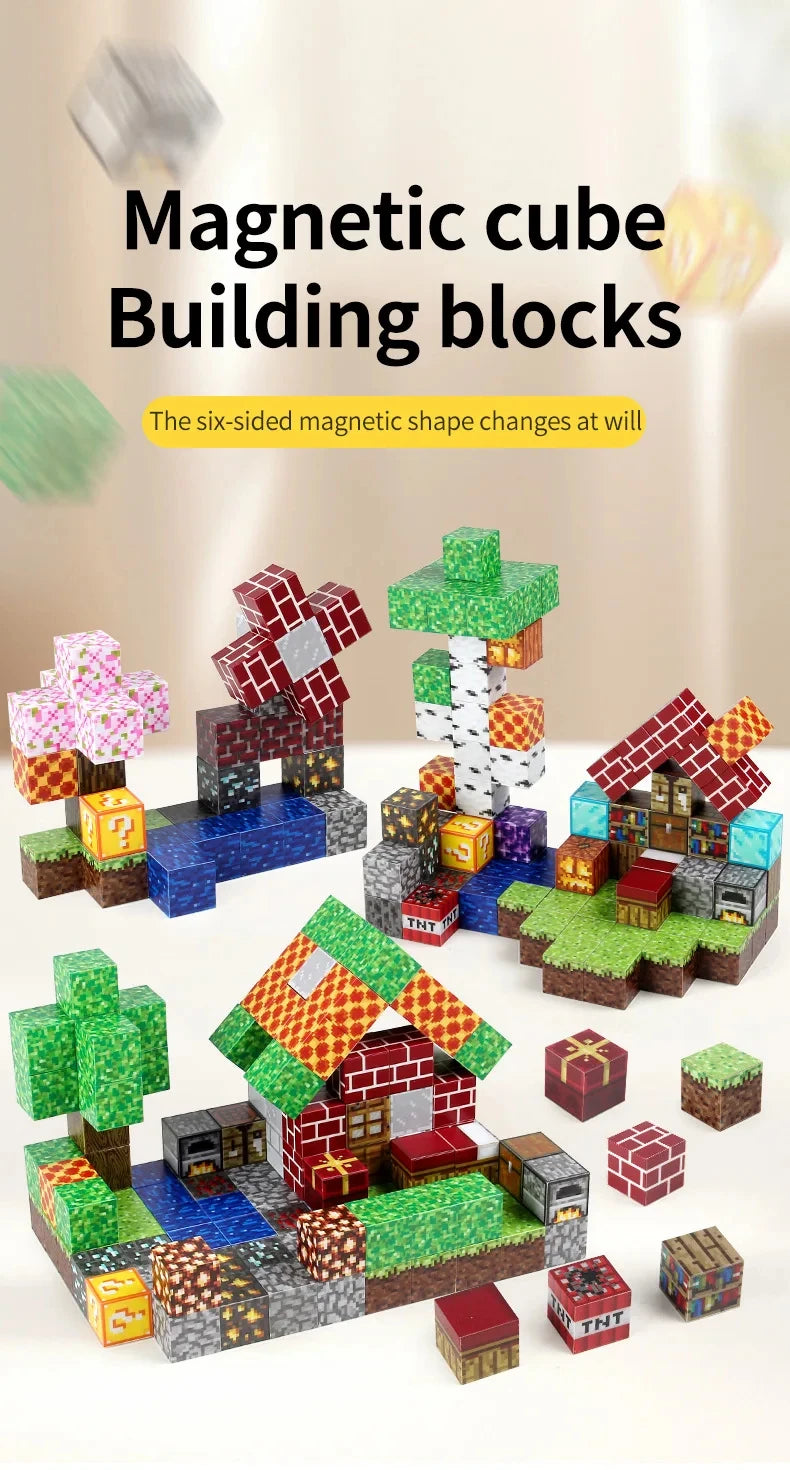 80PCS educational toy magnetic building blocks kids DIY building sets star diamond magnetic tiles for kids Christmas gift