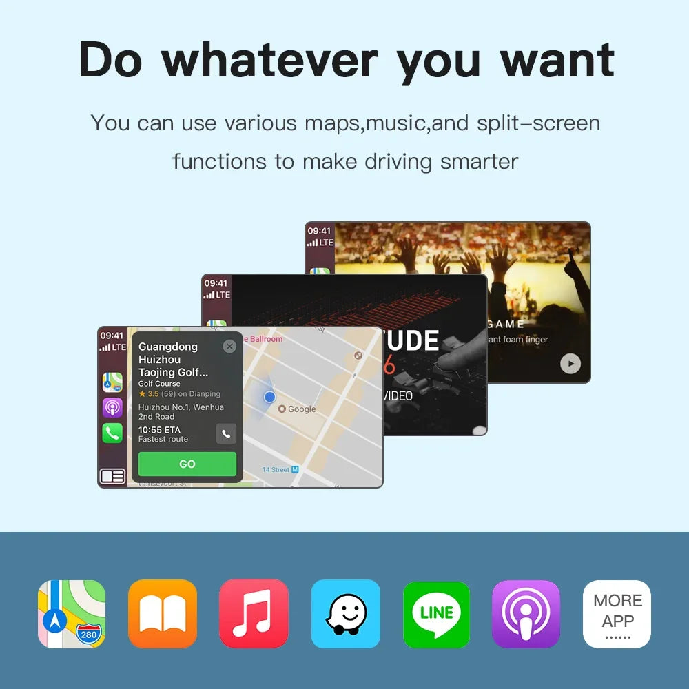 Wireless Carplay Android Auto for Volkswagen GTI Golf7 Tiguan Passat B8 Teramont Polo MIBI System Support Mirror Link Multimedia