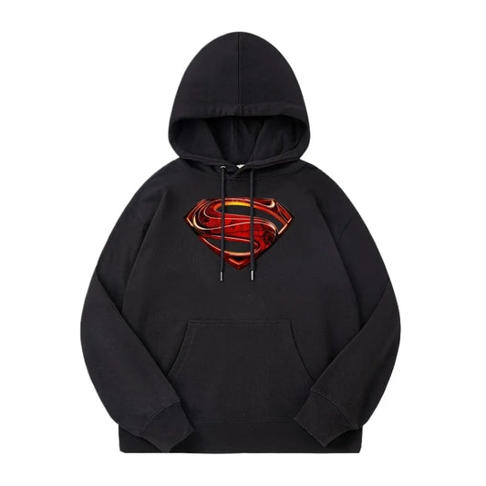 Comic book superhero superman hooded sweater men's clothes can be matched in all seasons