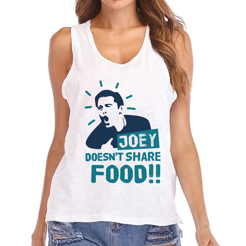 2000s Mange Tank Tops Women Friends Graphic Gothic Tshirt Friends Tv Show Y2k Vest T Shirt Funny Fashion Harajuku T-shirt Female