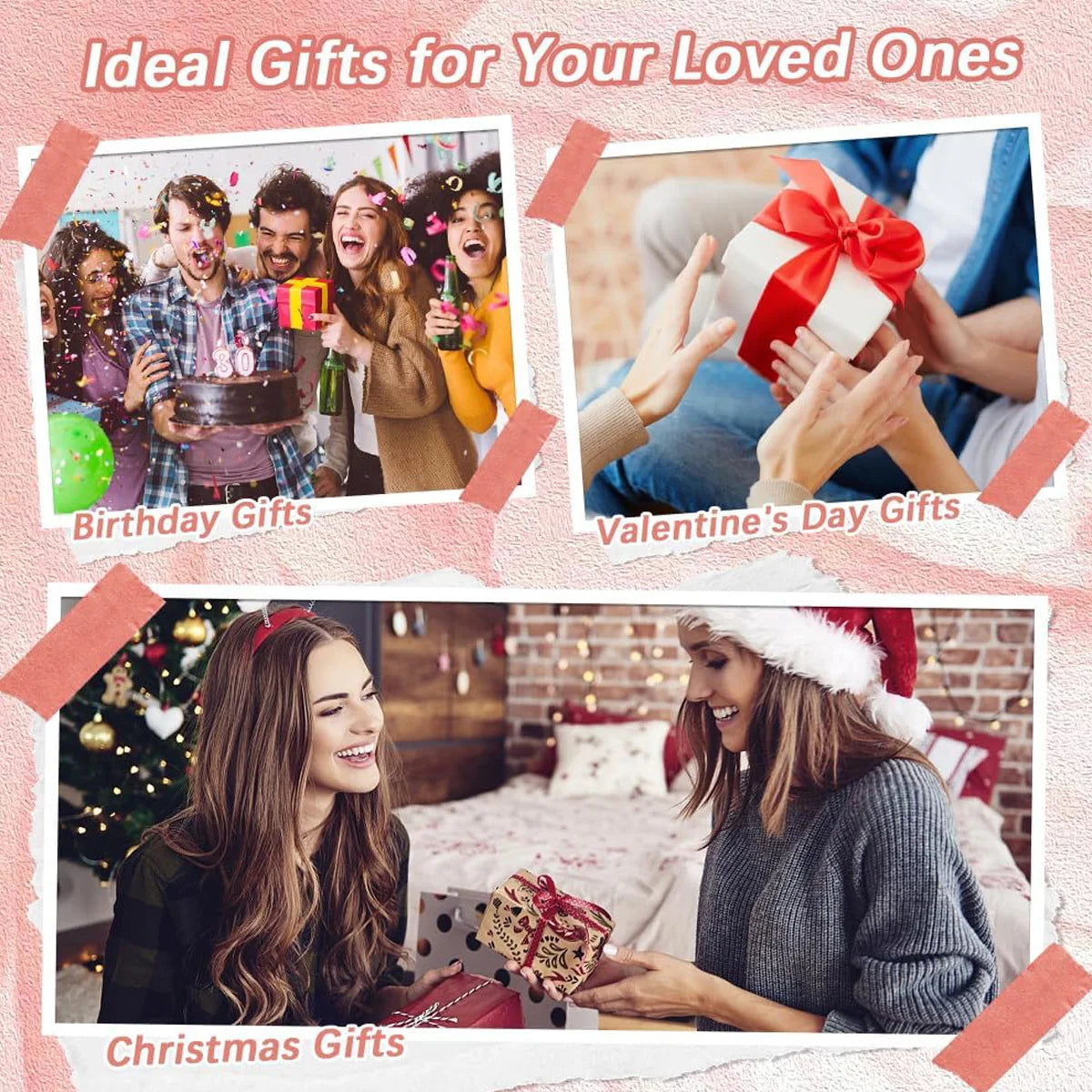 Valentine's Day Acrylic DIY Block Puzzle Decorations Girlfriend Gifts Unique Creative Customizable Jigsaw Blocks for Her