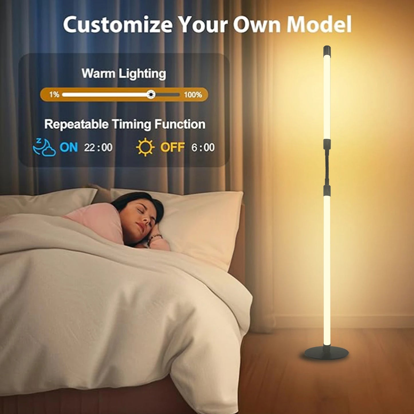 Living Room Adjustable LED table Lamp, Standing Reading Lamp, Children's Study Lamp, Dimmable, Bedroom and Office Decoration