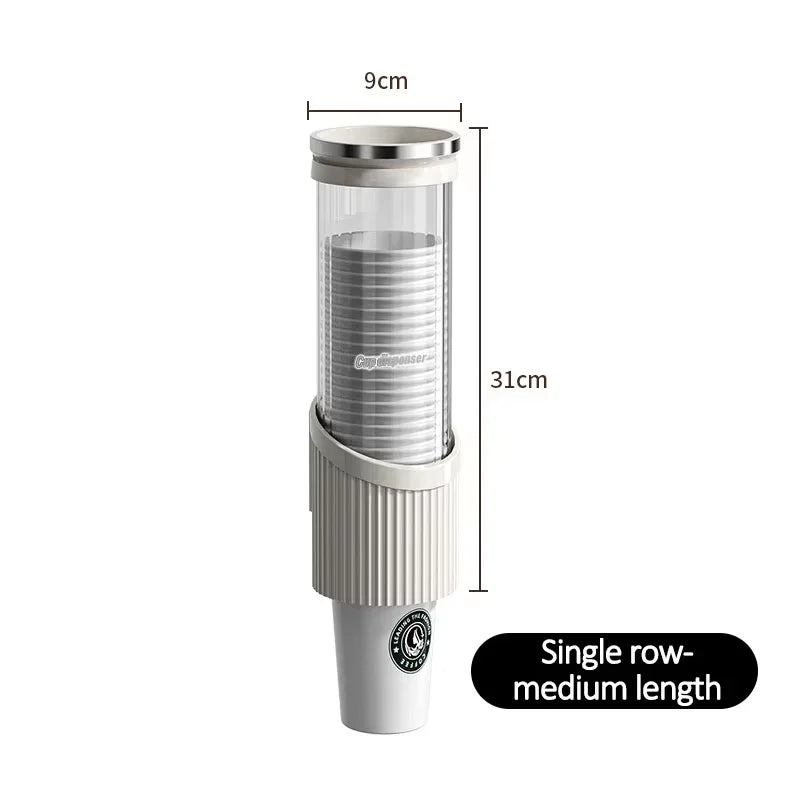 Water Cup Storage Bar Counter Rack Disposable Cup Cup Holder Wall Mounted Water Dispenser High-end Paper Cup Holder