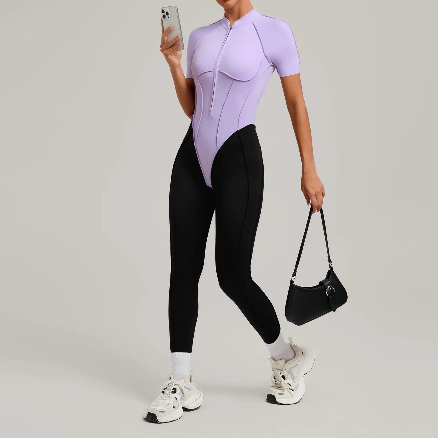 Yoga Jumpsuits Sports Fitness Peach Hip-lifting Backless One-Piece Splicing Tight Running Workout Clothes Gym Leggings Bodysuits