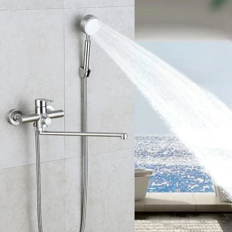 Wall-mounted Shower Head Bathtub Triple Shower Faucet Shower Set 304 Stainless Steel Mixer Tap Bathroom Accessories