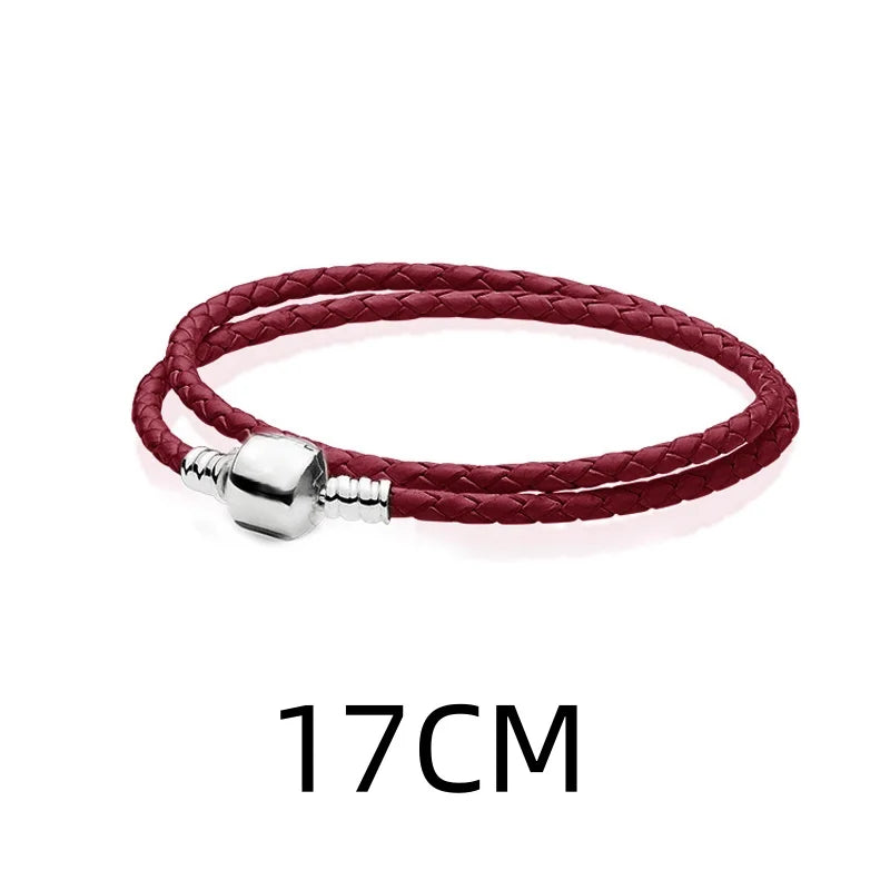 2024 925 Silver Plated Valentine's Day gift for lovers Pendant Charms it Original Bracelet For Women DIY Fashion Jewelry Making