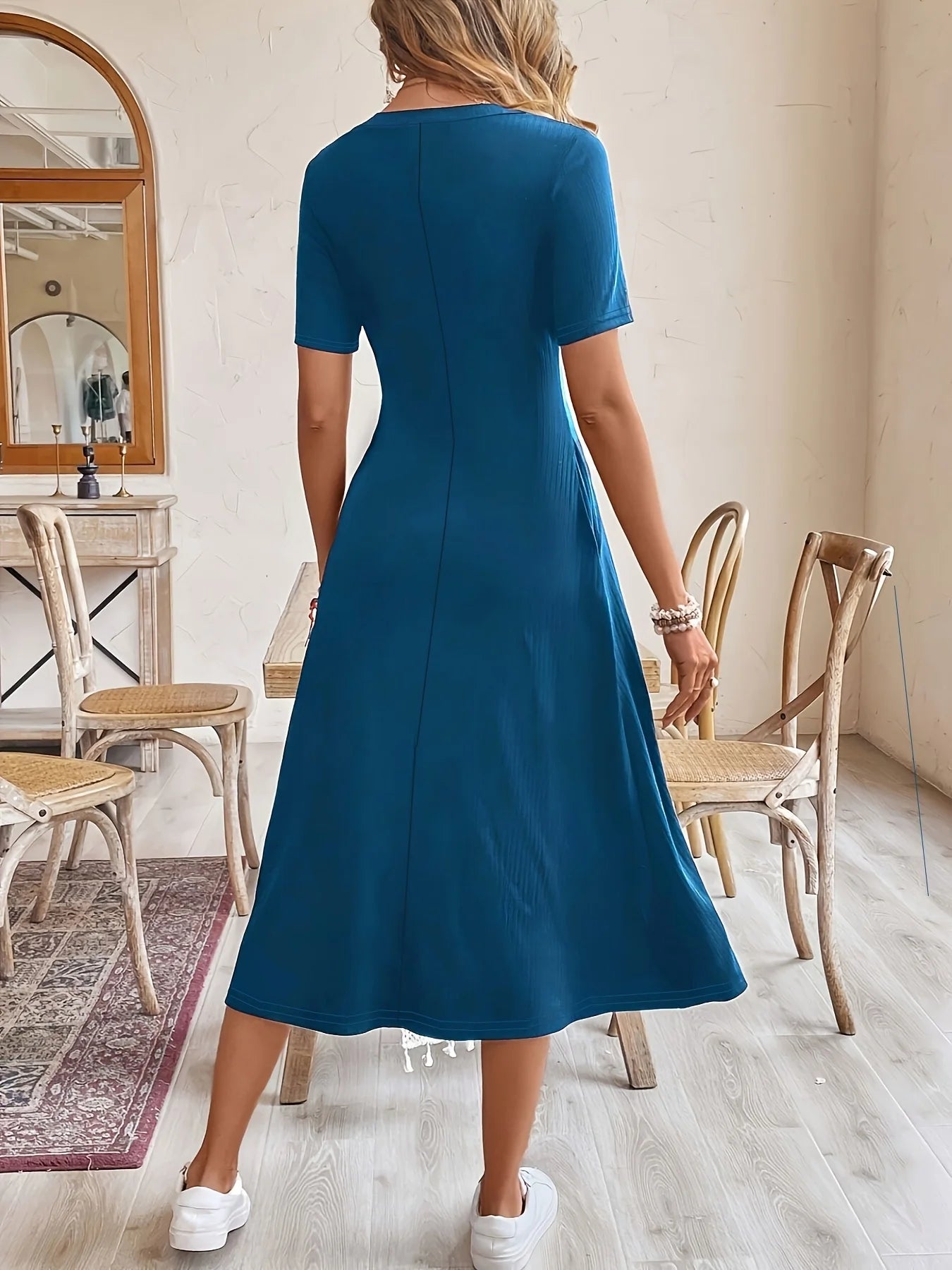 Women's Oversized Woven Dress Casual Bohemian Maxi Summer A-Line Long  Full Length Clothing