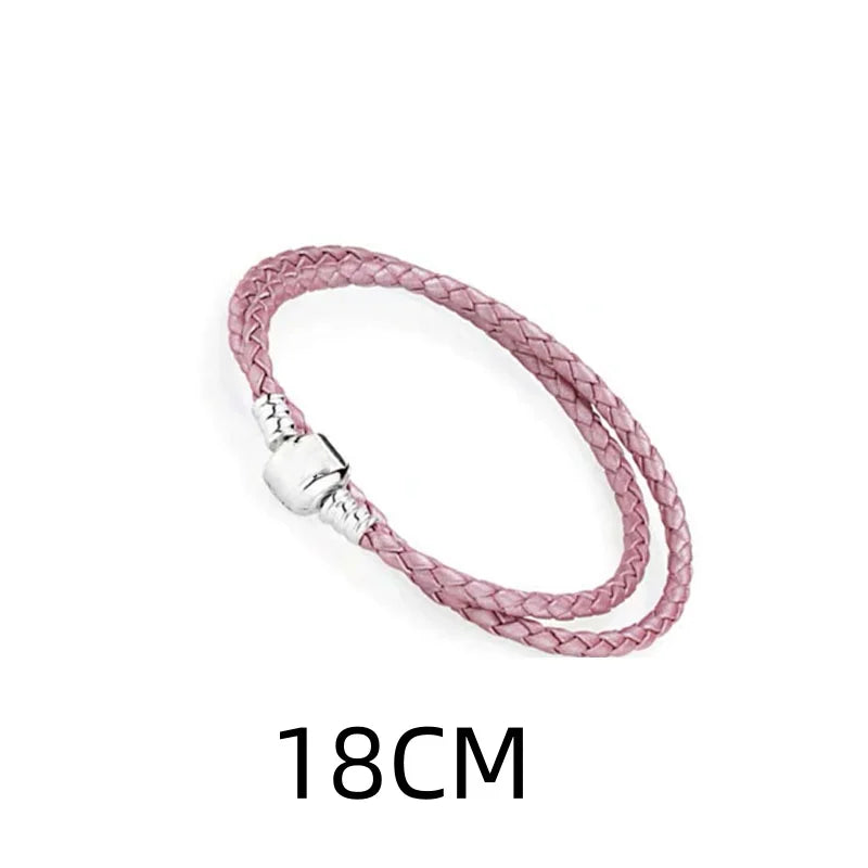 2024 925 Silver Plated Valentine's Day gift for lovers Pendant Charms it Original Bracelet For Women DIY Fashion Jewelry Making