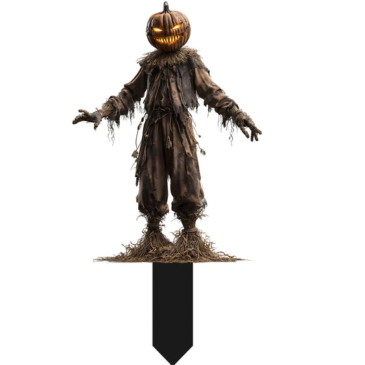 2D Horror Courtyard Floor Halloween Ornaments Scarecrow Decorative Horror Props Suitable For Halloween Decoration Ornaments