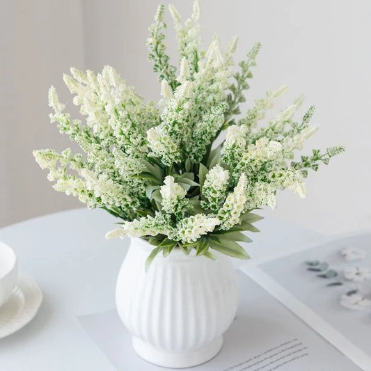 Artificial Flowers Plant Lavender Festival Valentine Wedding Wreath Home Outdoor Yard Garden Vase Decora Bridal Bouquet DIY Gift