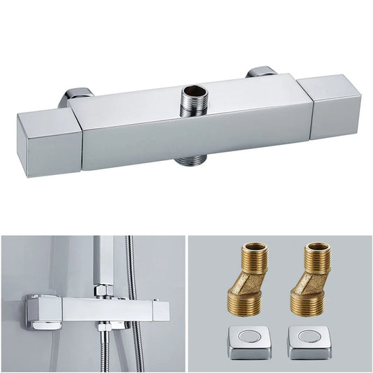 Wall Mounted Constant Temperature 304 Stainless Steel Bathroom Shower Faucets Bathtub Faucet Hot & Cold Water Mixer Valve Tap