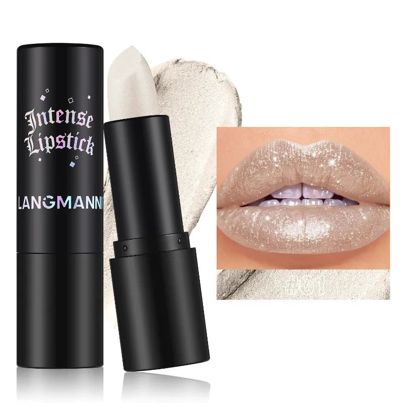 Diamond Glitter Lipstick Moisturizing Lasting Pink Sparkling Waterproof Lip Gloss Metallic Sexy Lipstick Lip Tint Lips Makeup