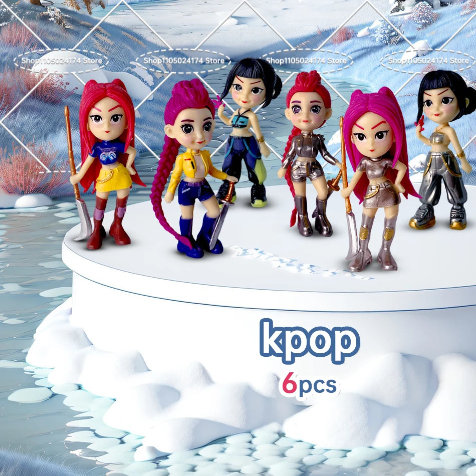 2026NEW Kpop Devil Hunter Rumi Zoe Mira anime colección de personajes de cloruro de polivinílico baratijas de escritorio regalo