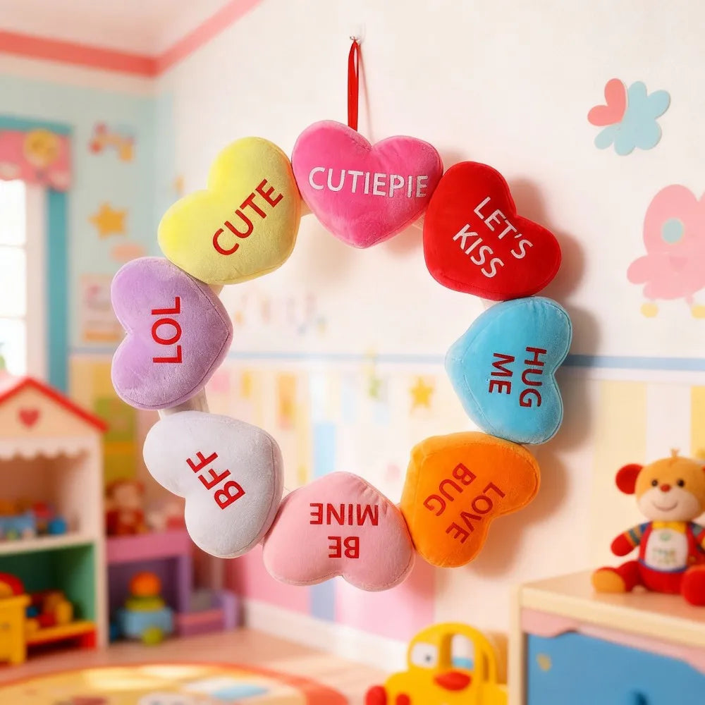 Valentine's Day Flower Wreath, Wedding Decoration Scene Arrangement, Home Door Hanging Decoration, Wall Hanging Small Ornaments