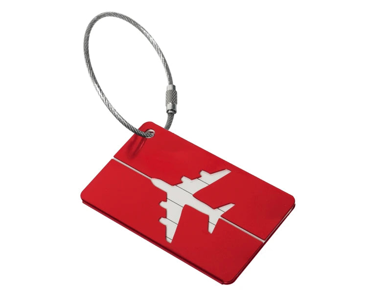 Premium Aluminum Travel Luggage Tag Durable Luggage Identification with Business Card Holder Fashion Tag Travel Accessories