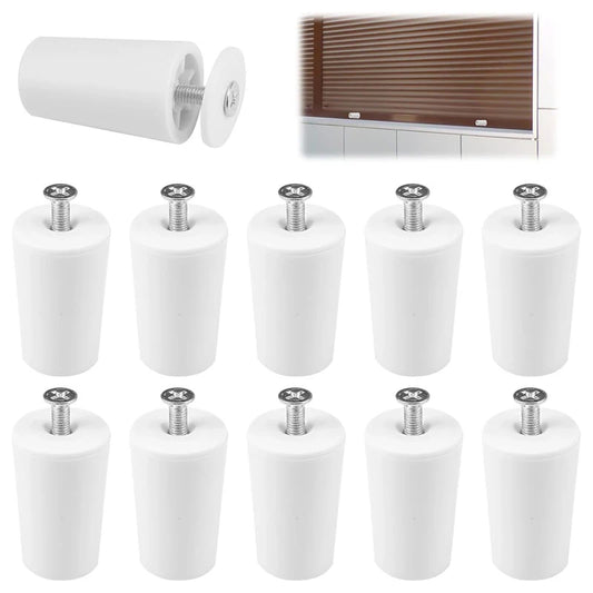 8Pcs White Blinds Stops Curtain Blinds Stopper Accessories Rolling Shutters Parts Blind Stoppers Repair For Window Bumper Parts