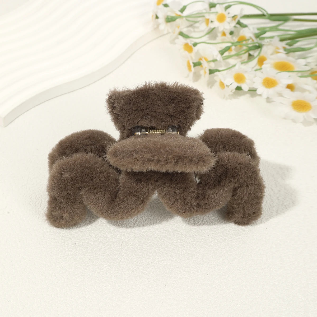 14cm Large Hair Claw Fashion Plush Big Crab Hair Clip For Women Back Clip For Thick Hair Cute Plush Ponytail Hair Accessories