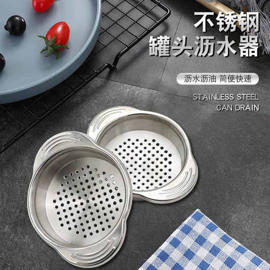 Universal Can Strainer Stainless Steel Can Colander Vegetable Fruit Can Strainer For Beans Vegetables Fruit Tuna