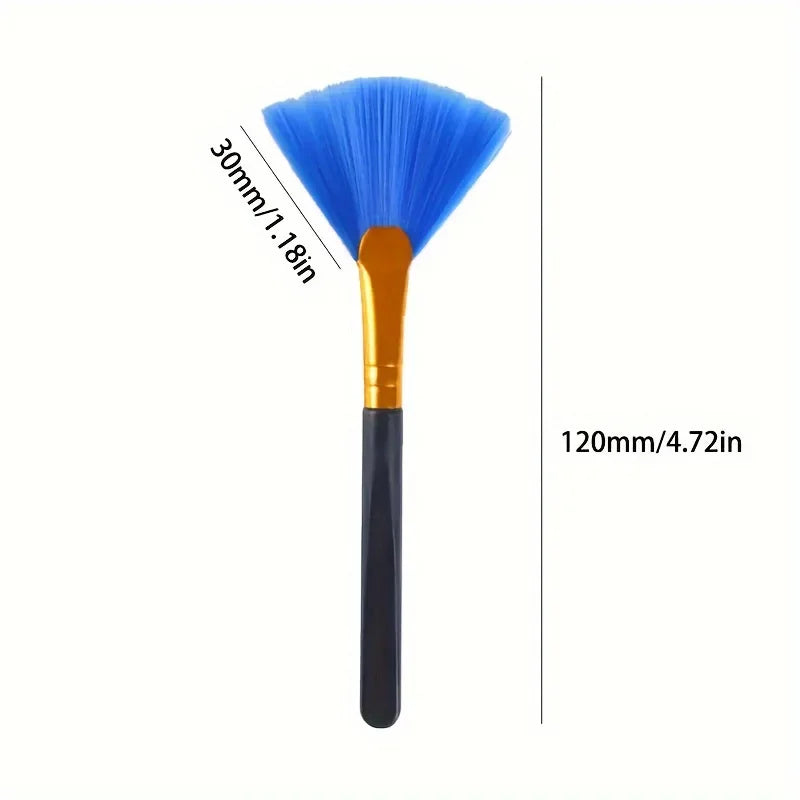 2pcs Fan-shaped Computer Brush Keyboard Brush Digital Computer Camera Mobile Phone Cleaning Brush