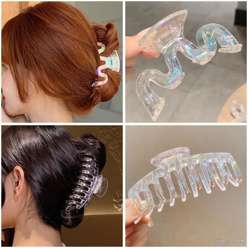 2023 Elegant Hair Claws Clip Vintage Irregular Hair Clips Barrettes Hairpins For Women Hair Accessories Set Hair Clamps Headwear