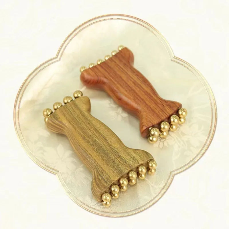 Facial Gua Sha Roller Bead Fascia Lifting Tool Cheek Beauty Massage Lymphatic Drainage Massager Trigger Point Massage Roller