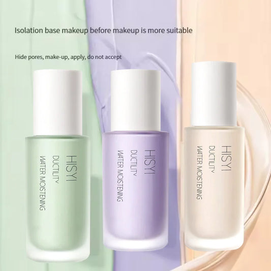 Three-color primer, primer primer, moisturizing, concealer, facial primer, brightening, correcting skin tone