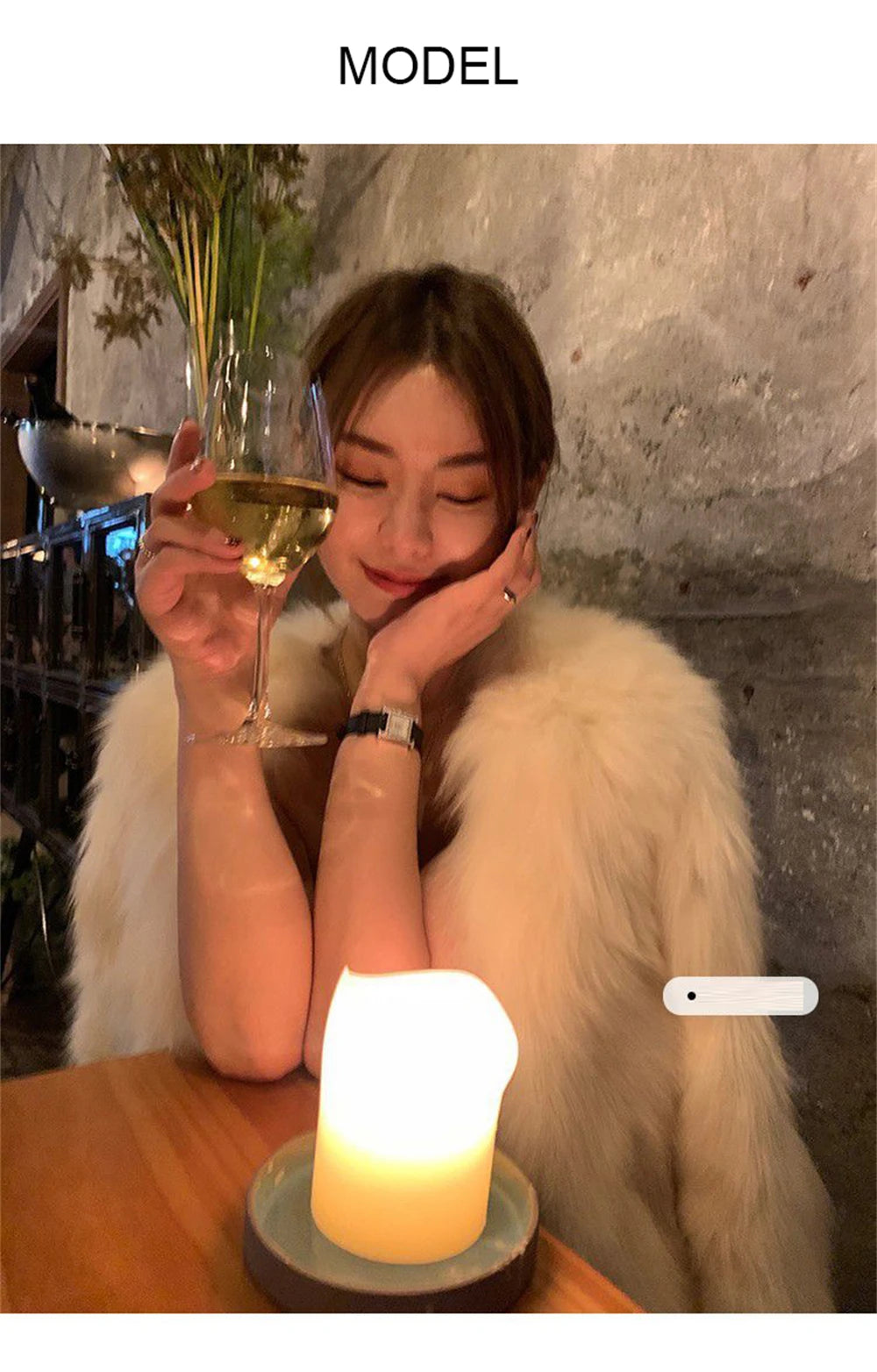 Women's faux fur coat, thick and luxurious collarless short fur coat, elegant jacket, warm coat for winter