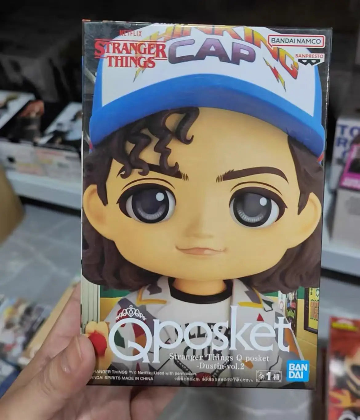 100% Original in Stock Bandai Spirits BANPRESTO Q Posket, Stranger Things Q Posket Stranger Things Dustin Henderson Garage Kit