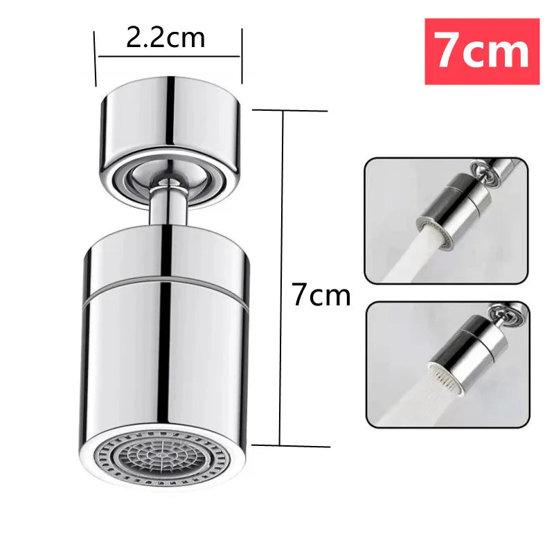 Stainless Steel Universal 360° Rotation Faucet Sprayer Head For Kitchen Washbasin Extension Faucet Bubbler Tap Splash Nozzle