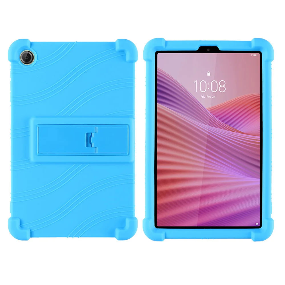 For Lenovo Tab One/Tab K9 8.7 inch 2025 TB305XU/TB305FU Tablet Shockproof Cover Kids Soft Silicon Stand Protective Shell