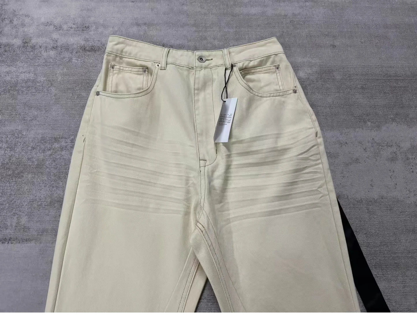 Brand New Rick Sand Zipper Pocket Fit elasticity slim fit PANT Jeans Cotton Denim Pants Comfort Casual Jeans Size S M L XL #B2