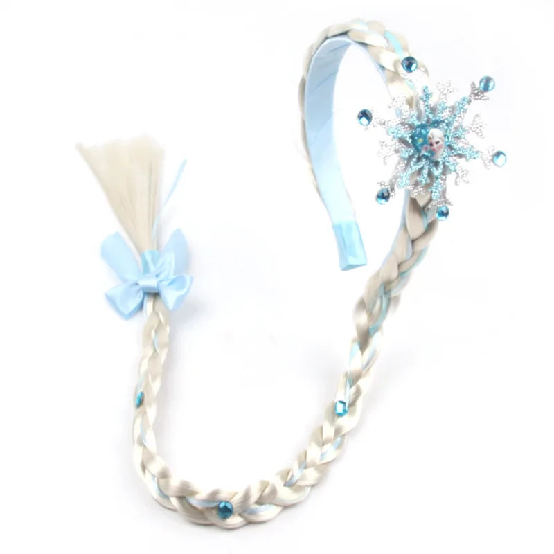 Disney Frozen Children's Hair Accessories Bow Headbands Little Girl Princess Elsa Cartoon Photo Decoration Headwear