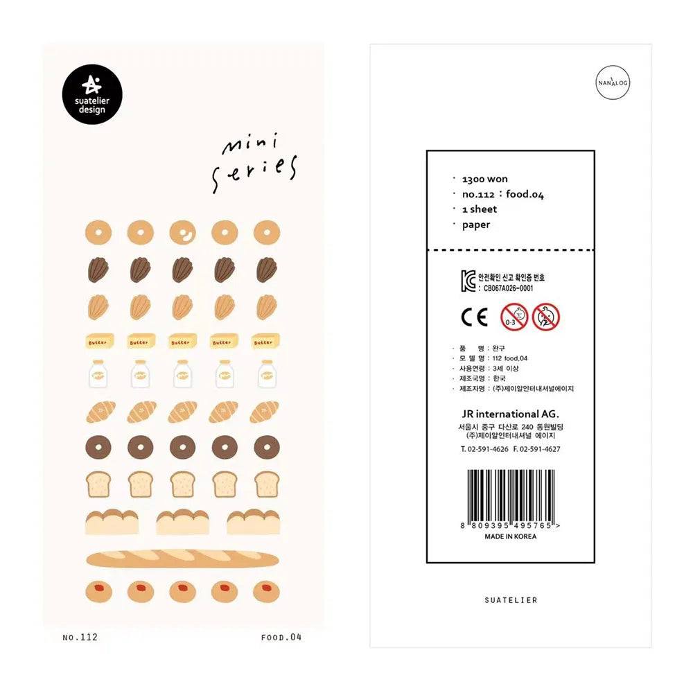 Korean Import Original Suatelier Collection Kawaii Daily Stickers Scrapbooking Diy Journal Stationery Sticker Deco Art Supplies