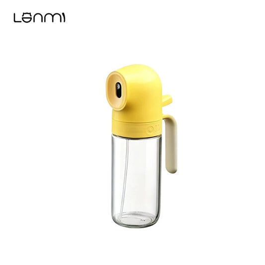 LANMI Press-type Sprayer Oil Bottle No oil leakage Glass+PP Material Precise Oil Control Portable 180/250ML Sprayer Oil Bottle