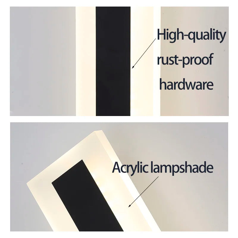 Long strip lamp，Outdoor IP65 waterproof , simple LED wall light suitable for courtyard, villa, gate, garden outdoor decoration