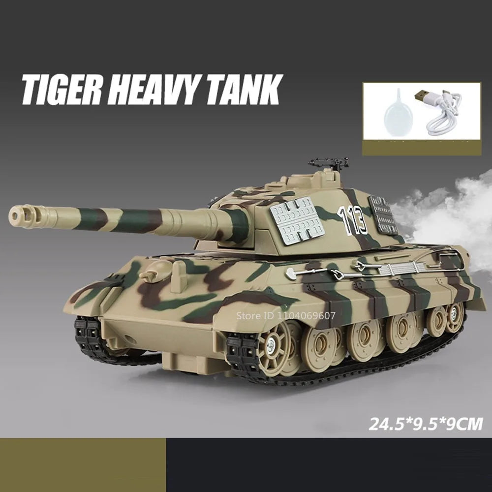 1:32 Tiger Leopard 2 T-90 M4 Spray Tank Model Toys Metal Diecast Military Vehicles Sound Light Pull Back Doors Opened Boys Gifts