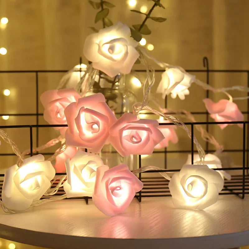 Wedding Must-Have Decor, Silk Flower Vine with Lights for Ceremony Backdrop Aisle and Photo Booth Decoration