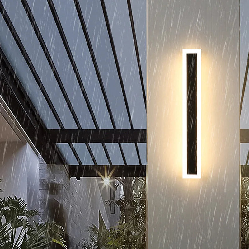Long strip lamp，Outdoor IP65 waterproof , simple LED wall light suitable for courtyard, villa, gate, garden outdoor decoration