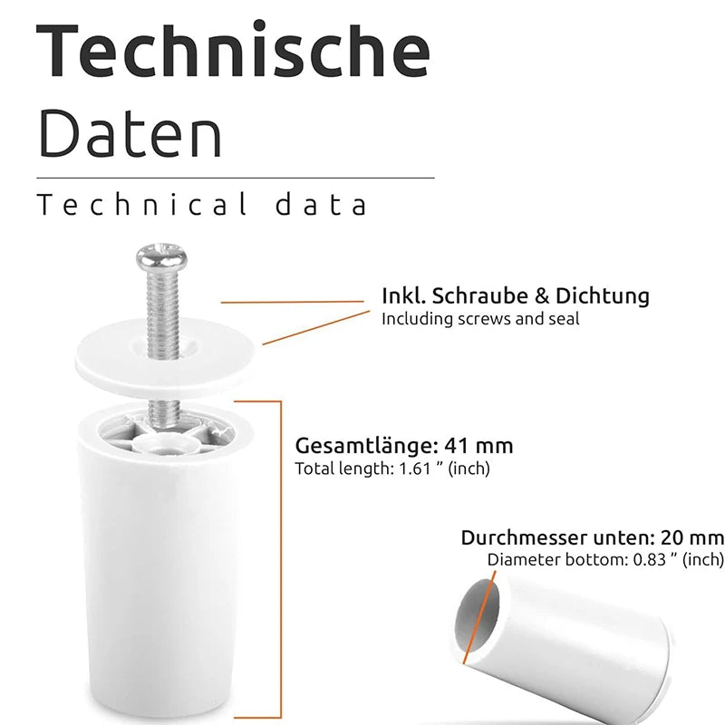 8Pcs White Blinds Stops Curtain Blinds Stopper Accessories Rolling Shutters Parts Blind Stoppers Repair For Window Bumper Parts