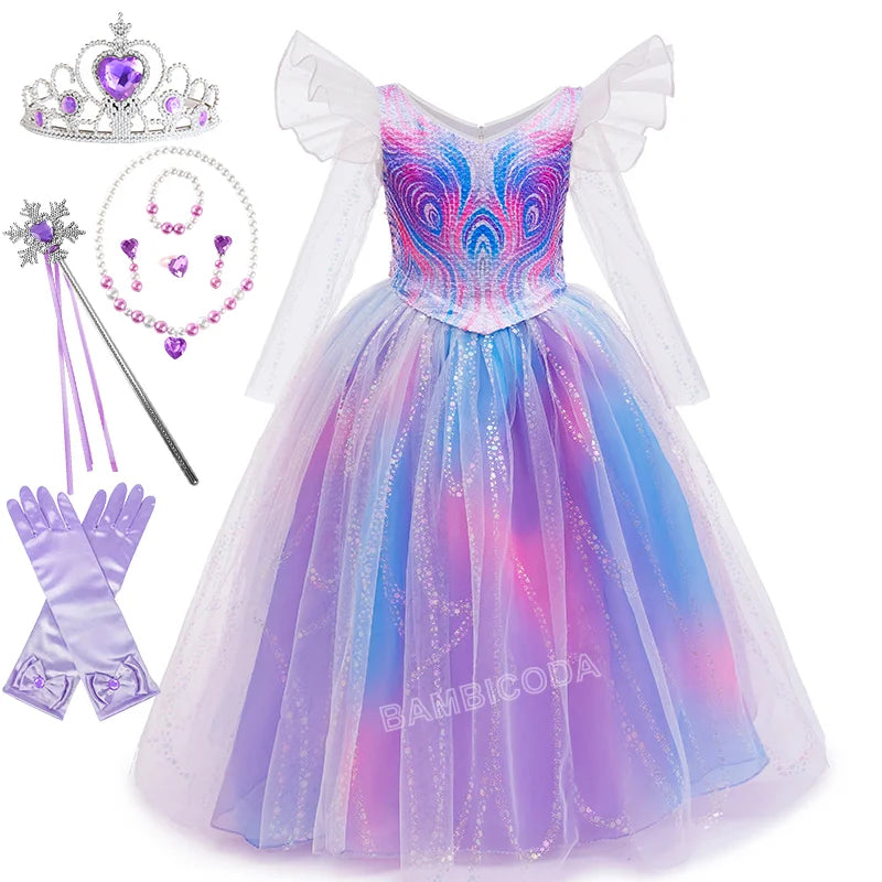 The--Wicked Glinda Elphaba Cosplay Costume Glinda Pink Princess Dress Costume For Girl Party Cosplay Movie Party Witch Clothing