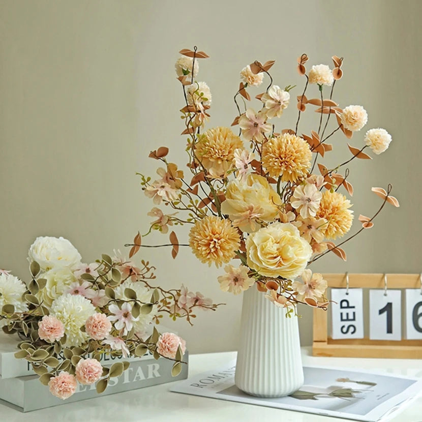 1/3pcs Silk Roses Artificial Flowers Wedding Home Room Party Table Centrepieces Wreath Garden Bridal Bouquet DIY Gift Yard Decor