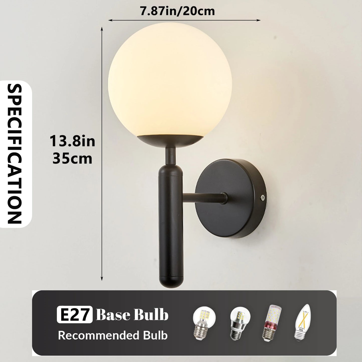 Modern Indoor Wall Light Lamp Suitable For Bedroom Bedside Living Room Home Decor Light Fixture