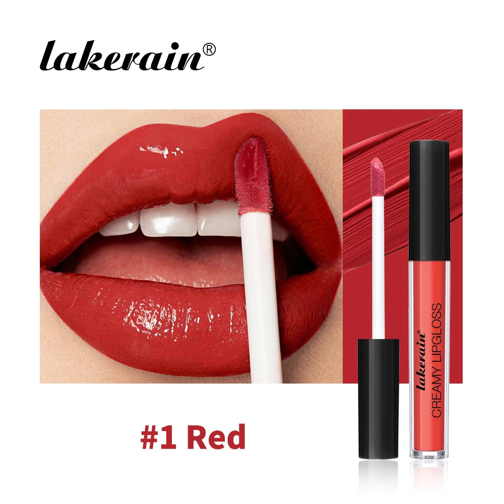 8 Colors Waterproof Lipstick Creamy Lip Gloss, Non-Stick to Cup Non-Fading Long-Lasting Moisturizing Velvet Liquid Lipstick