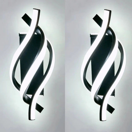 Modern 3 colors LED Wall Lamp Minimalist Black White Line Decor Lights For Bedroom Bedside Backwall Stairway Aisle Illumination