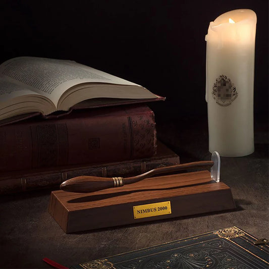 Haries Penggemar Cosplay Prop Levitating Broomstick Pena Nimbus 2000 Firebbolt Model Koleksi Trik AjaibBirthday Gifts Toy