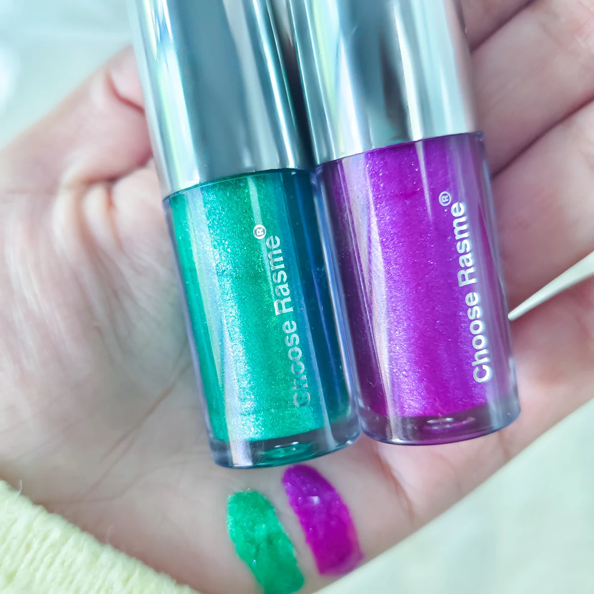 Pearlescent Lip Gloss Lipstick Shining Enchanting Lip Glaze Lasting Ball Party Green Purple