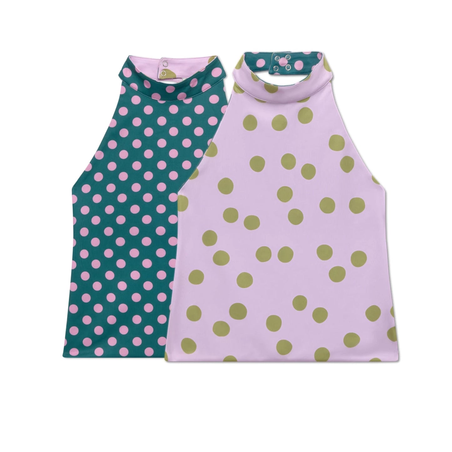 Women Clothes Dot/Floral Halter Tank Tops Backless Vest For Beach Vacation Summer Party Daily Wear Outdoor Activity Streetwear