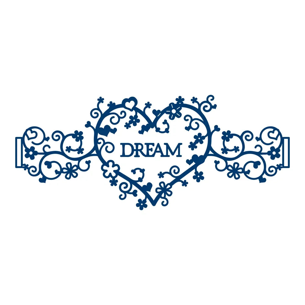 Hollowed Out Tattered Lace Hollow Love Mother's Day and Valentine's Day Metal Cutting Dies Scrapbooking Card Craft No Stamps